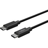 ANSMANN USB C naar USB C Kabel, Hoge Kwaliteit Snellaad & Datakabel, 120cm Zwart
