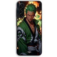 Maniacase Hoesje voor Samsung Galaxy A57 One Piece Zoro manga anime 3D-kunst