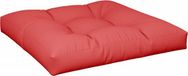 vidaXL Palletkussen 80x80x12 cm stof rood