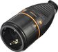 Sygonix SY-5597566 Koppeling met randaarde Kunststof Vergrendelbaar 250 V/AC Zwart, Oranje