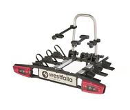 Westfalia Bikelander Fietsendrager voor Trekhaken | Fietsdrager voor 3 Fietsen | Geschikt voor E-bikes | Opvouwbaar | LED Hybrid verlichting