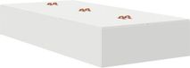 vidaXL Opbergbedframe Wit 90 x 190 cm Bewerkt Hout