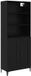 vidaXL Meuble haut Chêne noir 69,5 x 34 x 90 cm