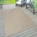 Sans marque Tapis d'extérieur et d'intérieur résistant aux intempéries Beige 120x160cm
