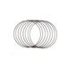 Vaessen Creative Metalen Ring Cirkel Ø 20 cm x 3 mm - 8x Zwart Frame voor Hobby, Decoratie, Knutselen, Bloemschikken, Haken, Kerstkrans, Dromenvanger, Mandala en Macramé