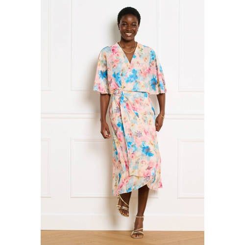 LOLALIZA gebloemde midi jurk multi