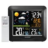 La Crosse Technology - WS6820 radiografisch weerstation met gekleurd lcd-scherm - zwart