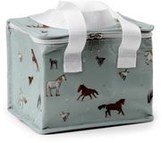 Puckator Coole lunchtas met wilgenboerderijpaarden ontwerp gemaakt van gerecyclede plastic flessen - geïsoleerde lunchtas voor dames heren kinderen - lunchbox tas voor werk en school -