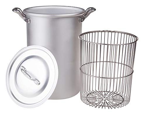 Pentole Agnelli Familie Koken Asparago Pot met Mand en Deksel - 16 cm - Zilver