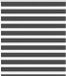 vidaXL Zebra rolgordijn 125x150 cm stofbreedte 120,9 cm zwart