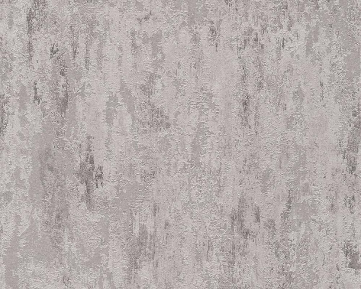 A.S. Création AS Creation Trendwall 2 - RUW METAAL BEHANG - Industrieel - grijs zilver - 1005 x 53 cm