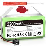 2600 Conga 2600 mAh reservebatterij voor Conga Excellence 1090 990 950 1790, Ecovacs Deebot N79 N79S DN622 RoboVac 11 11S 30 35C en IKOHS Netbot S14 S15