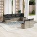 Maison Exclusive - Ensemble de jardin, 9 pièces, avec coussins, gris, en polyrotin