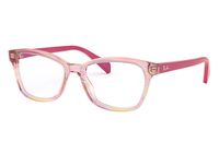 Ray-Ban RB1591 Zonnebril Vierkant Transparant Roze Acetaat Kind Unisex