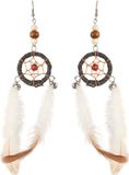 Funny Fashion Carnaval verkleed accessoires Indianen oorbellen - dromenvangers - kind/volwassenen