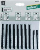wolfcraft - Jeu de lames de scie sauteuse 10 pièces, lame en U