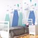 Ambiance Sticker Kinderstickers van de Scandinavische bergen, Haruka, 90 x 135 cm