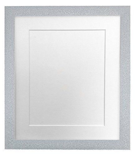 FRAMES BY POST glitter fotolijst - 20,3 x 15,2 cm - wit passepartout - 15,2 x 10,2 cm fotoformaat