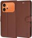 Techsuit Hoesje geschikt voor HONOR 600/600 Pro - Leather Folio Book Wallet Case - Bruin
