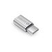 Sonero U-A110 USB-adapter (USB-C stekker naar Micro USB-aansluiting) aluminium/zilver