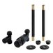Hudson Reed Robinet radiateur droit, tête thermostatique & kit rallonge tuyauterie - Noir
