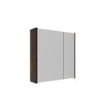 Saniclass Holz Pure armoire à miroir – 60x63x16cm – Chêne charcoal