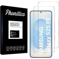 Phonillico® Gehard Glas voor Samsung Galaxy S25 FE [Pack 2] Schermbeschermer Glasfolie