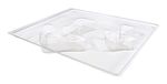 Rayher Gietvorm paddenstoelen, 2 motieven, kleine paddenstoel 8,5 x 7 cm, grote paddenstoel 14,5 x 12 cm, diepte 2 cm, materiaal PET