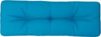 vidaXL Palletkussen 120x40x12 cm stof lichtblauw