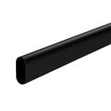 SOTECH kaststang ovaal 30 x 15 mm L: 600 mm staal zwart gecoat garderobestang kledingstang
