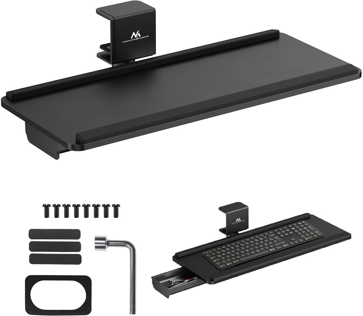 Maclean MC-108 B Toetsenbordhouder onder Bureau