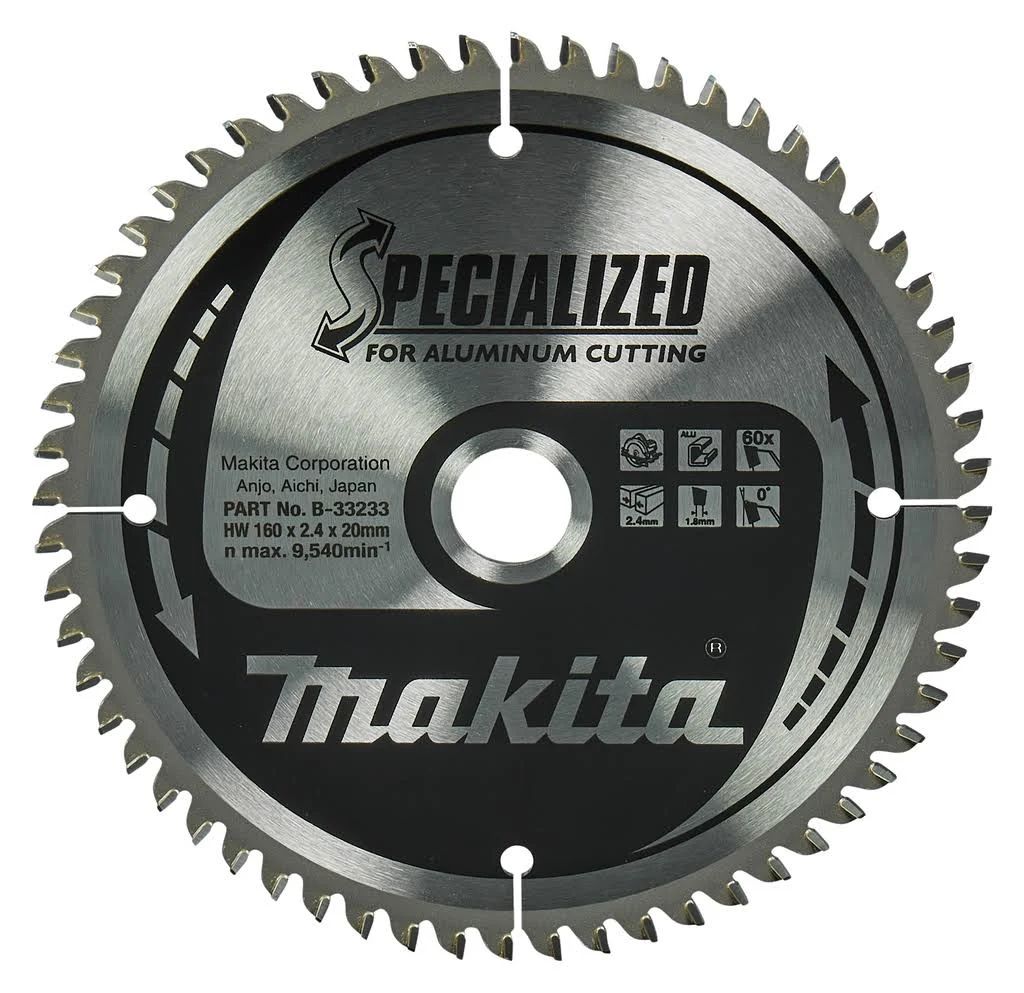 Makita B-33233 Cirkelzaagblad - Aluminium - 160x20x2,4mm - 60T