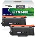 Brother Cartouche de toner, compatibel met Brother TN3480/TN3430, 2-pack, zwart