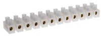RS PRO Polyamide verbindingsklem transparant, schroefaansluiting 12-polig 8 AWG / 10 → 57A, verpakking van 5 stuks