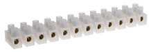 RS PRO Polyamide verbindingsklem transparant, schroefaansluiting 12-polig 8 AWG / 10 → 57A, verpakking van 5 stuks