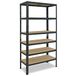 Shelfplaza HOME metalen stellingkast - 200x70x60 cm - antraciet - 6 planken