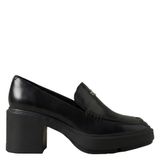 Calvin Klein leren pumps met blokhak - zwart