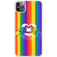 Apple Bedrukt siliconen hoesje compatibel met iPhone 11 Pro Max LGBT