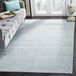 SAFAVIEH Valencia Collection Boho Vloerkleed, Laagpolig, Blauw en Multi, 122 x 183 cm