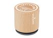 Houten stempel en rubberen stempel uitnodiging deel van onze partij diameter 33 x 30 mm.