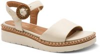 Tamaris Leren sandalen met plateauzool Comfort