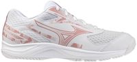 Mizuno Stealth Star 3 Jr. Handbalschoenen Wit/Rose Elegance/Lava Falls Junior Maat 38,5
