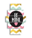 Homemania Wandfoto, 5 stuks, Valentine's Day-from Living, Room-Multicolor, 95 x 0,3 x 60 cm, HM205MDF214, MDF