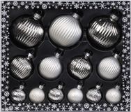 Inge-glas Inge goods Kerstballen met piek - 13st - glas - zilver - 4-6-8 cm