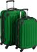 Merkloos Alex - Set van 2 Koffers - 116L - Metaalgroen - Hardcase met TSA-slot