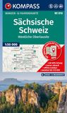 KOMPASS Wanderkarte 810 Sächsische Schweiz, Westliche Oberlausitz 1:50.000