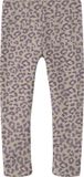 NAME IT Meisjes Leggings NMFDAVINA SWEAT FLEECE LEGGING BRU NOOS - Katoen - Regular Fit - Casual - Maat 122 - Summer Sand