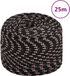 vidaXL Boot touw 6 mm 25 m polypropyleen zwart