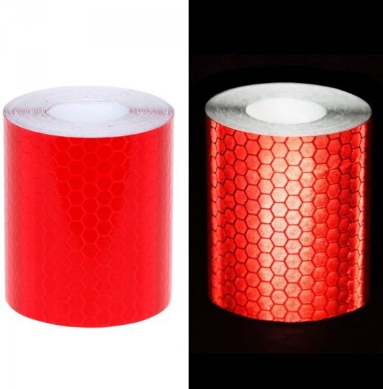 WRM Reflecterende tape rood 3 meter x 5 cm breed