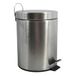 MSV - Cosmetische Afvalbak Voor In De Badkamer - Roestvrij Staal Met Verwijderbare Binnenemmer - Elegante Pedaalemmer - Compact en Praktisch - Zilverkleurig - 5L